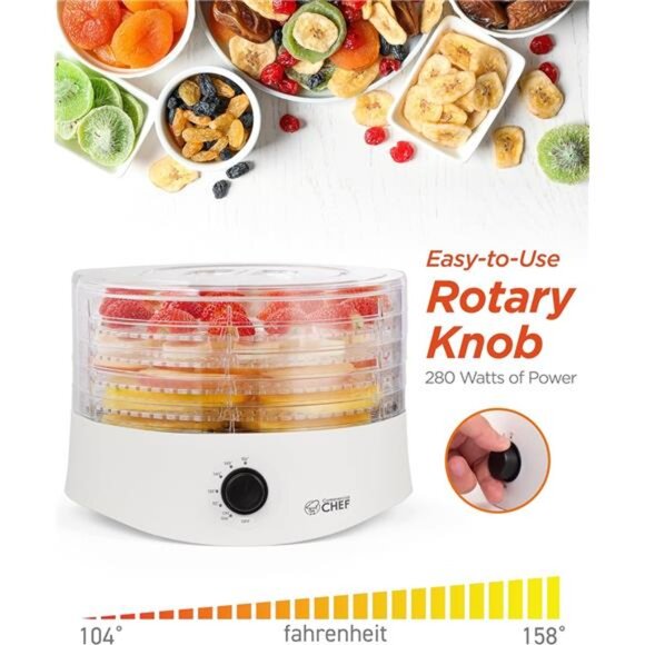 Commercial Chef Food Dehydrator, Dehydrator for Food and Jerky - Picture 4 of 7